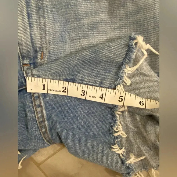 Madewell Relaxed Mid Length Denim Shorts Steenwick Wash Ripped Edition Blue 29 - Picture 6 of 11